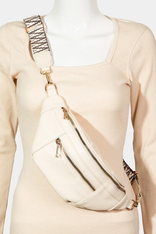 Leather Crossbody Bag with Removable Strap