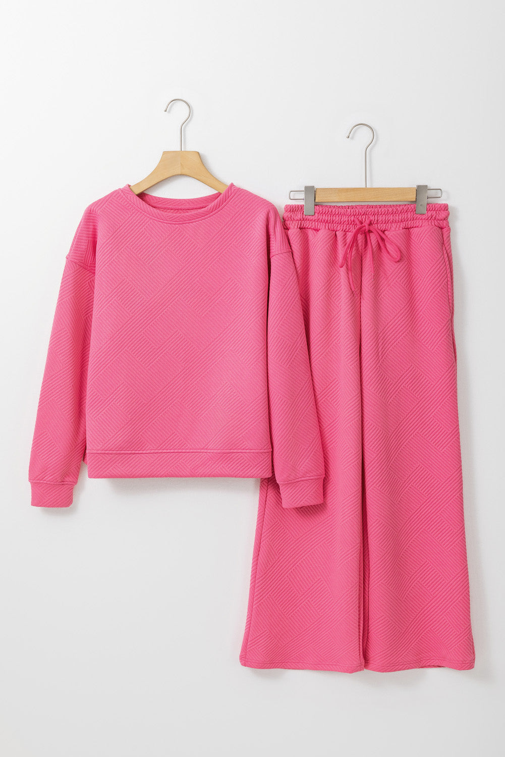 Textured Loose Slouchy Long Sleeve Top and Pants Set, 8 colors to choose from, sizes S-2XL