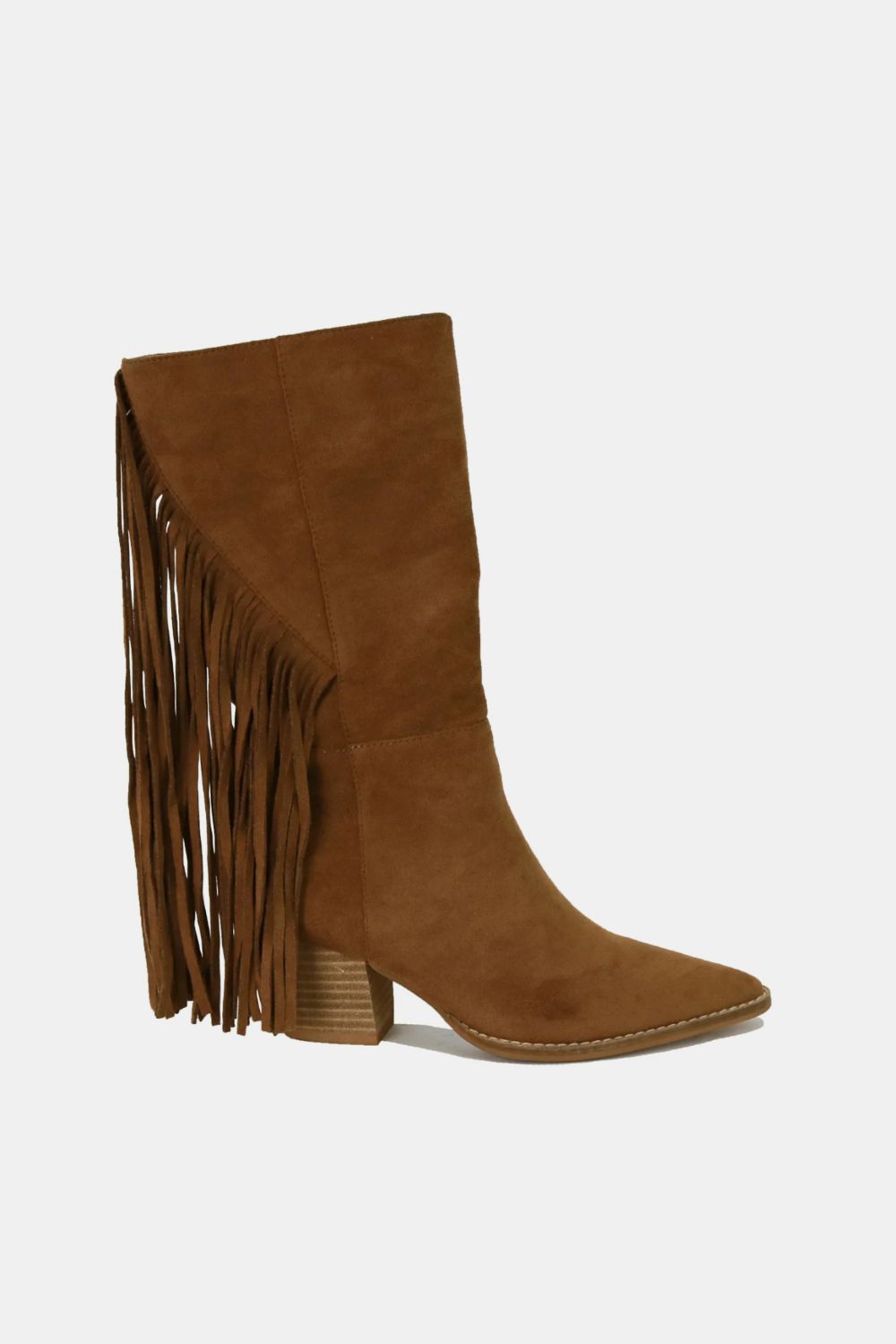 Fashion Suede Fringe Point Toe Boots