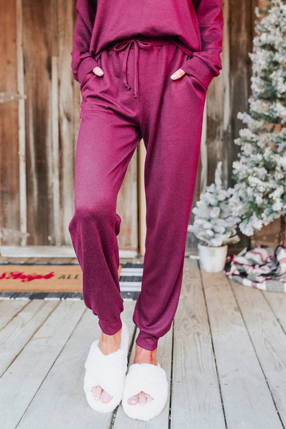 Long Sleeve Pullover & Jogger Pants Lounge Set