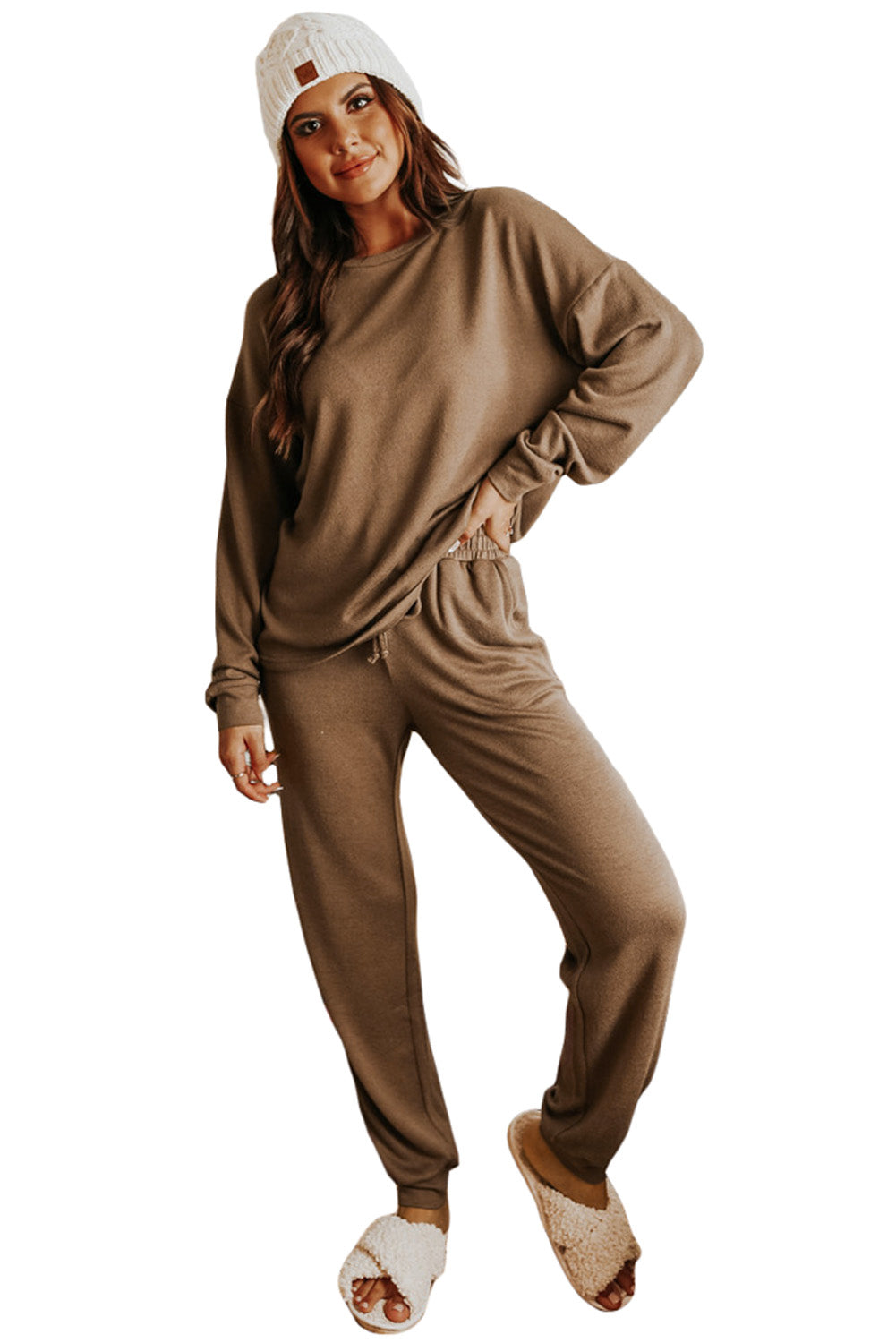 Long Sleeve Pullover & Jogger Pants Lounge Set