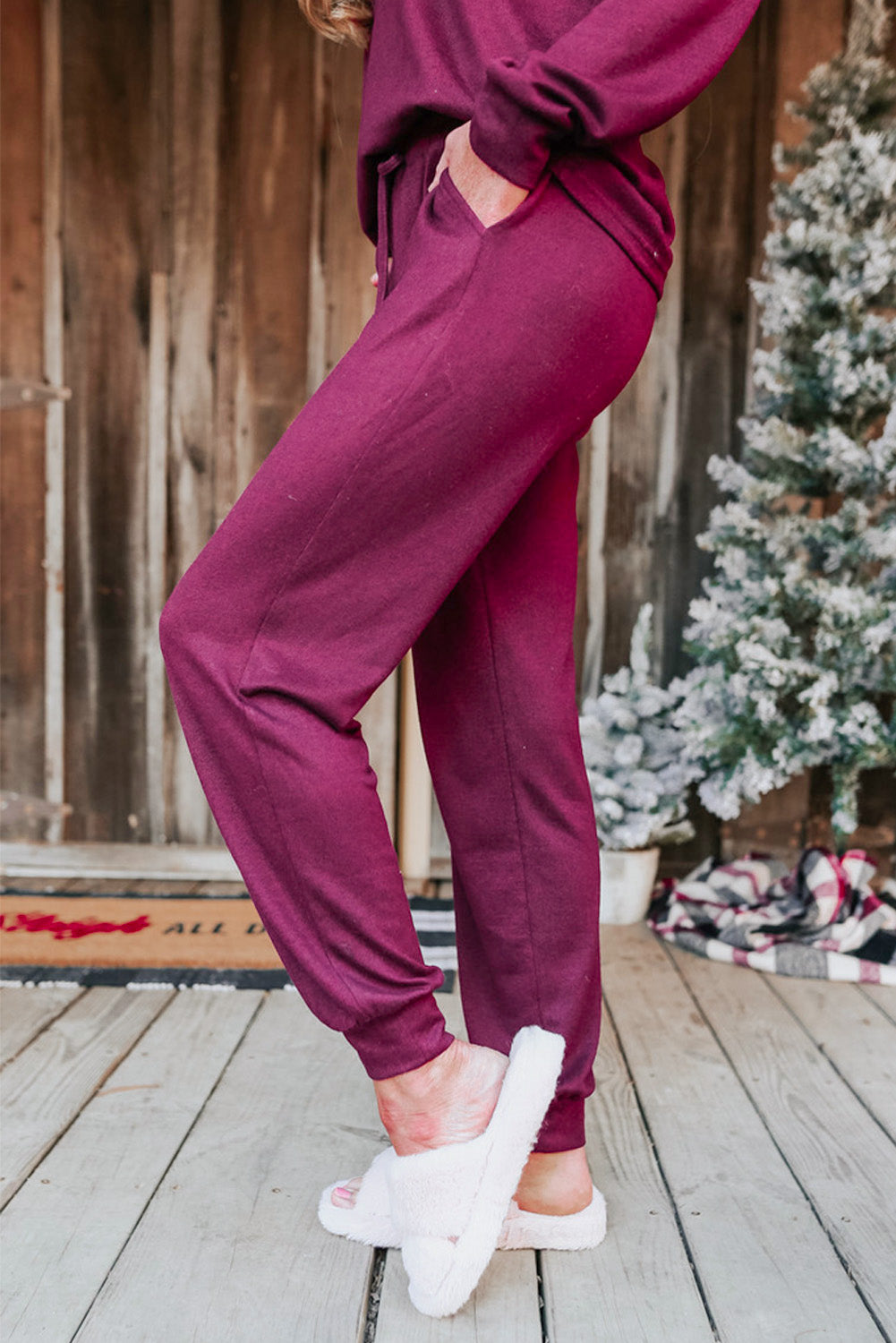 Long Sleeve Pullover & Jogger Pants Lounge Set