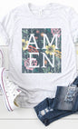 Floral Amen Graphic Tee