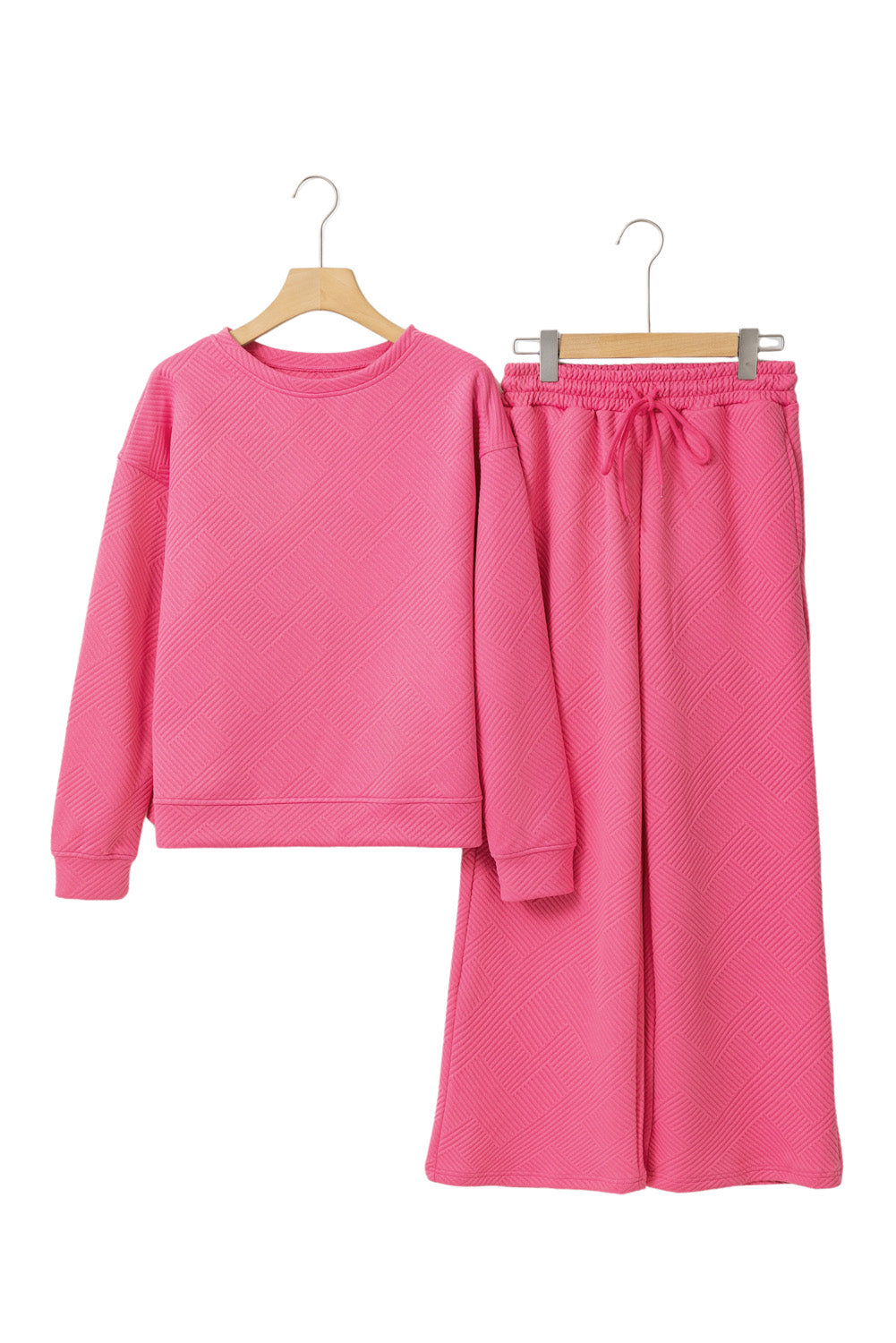 Textured Loose Slouchy Long Sleeve Top and Pants Set, 8 colors to choose from, sizes S-2XL