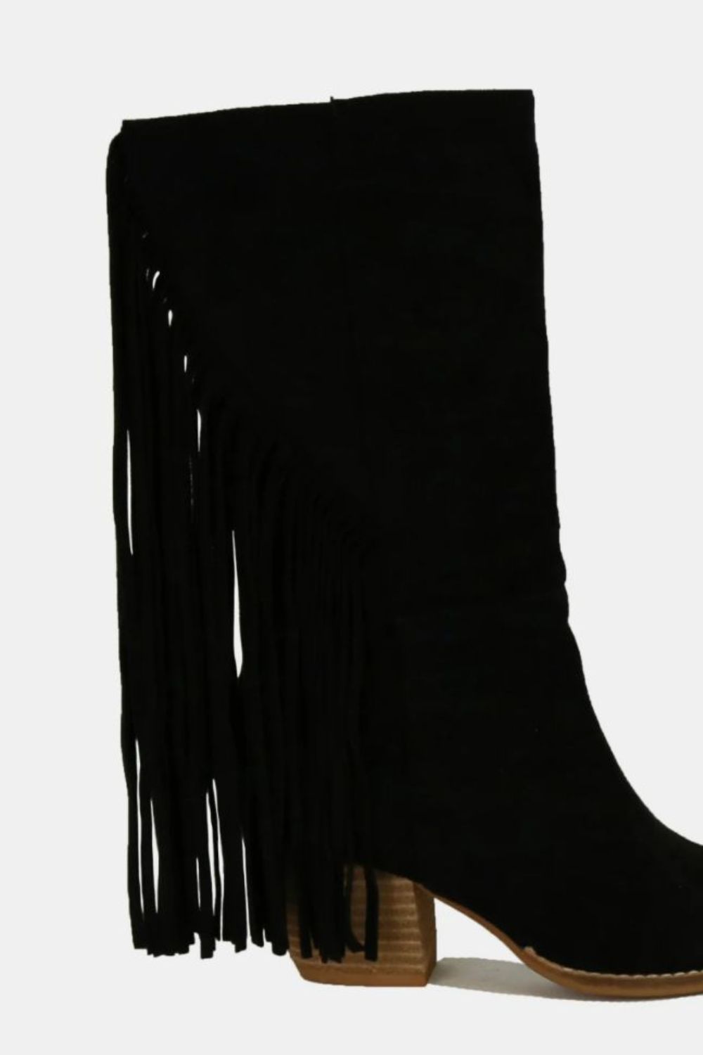 Fashion Suede Fringe Point Toe Boots