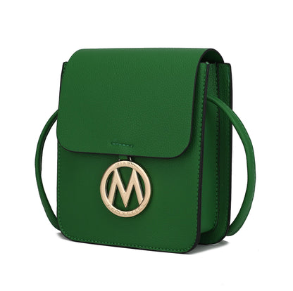 MKF Collection Skylar Messenger Handabag Vegan Leather Womens by Mia K,  colors to choose from