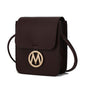 MKF Collection Skylar Messenger Handabag Vegan Leather Womens by Mia K,  colors to choose from