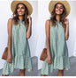 Polka Dot Chiffon Sleeveless Casual Sundress