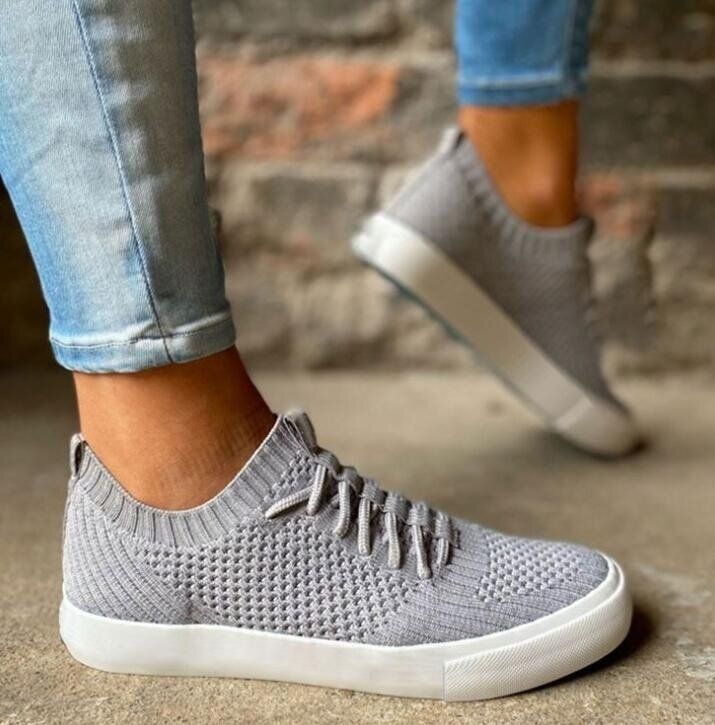 Woven Lace Up Sneakers