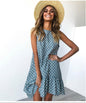 Polka Dot Chiffon Sleeveless Casual Sundress