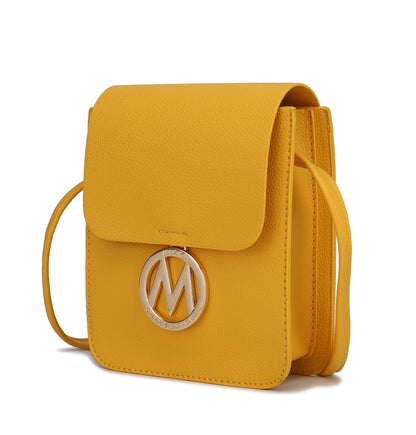 MKF Collection Skylar Messenger Handabag Vegan Leather Womens by Mia K,  colors to choose from