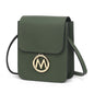 MKF Collection Skylar Messenger Handabag Vegan Leather Womens by Mia K,  colors to choose from