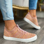 Woven Lace Up Sneakers, 5 colors to choose from