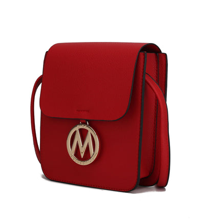 MKF Collection Skylar Messenger Handabag Vegan Leather Womens by Mia K,  colors to choose from