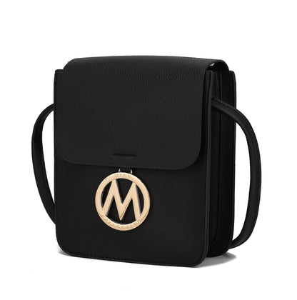 MKF Collection Skylar Messenger Handabag Vegan Leather Womens by Mia K,  colors to choose from