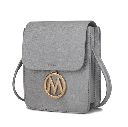 MKF Collection Skylar Messenger Handabag Vegan Leather Womens by Mia K,  colors to choose from