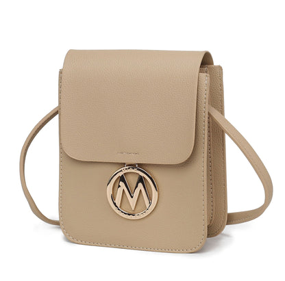 MKF Collection Skylar Messenger Handabag Vegan Leather Womens by Mia K,  colors to choose from