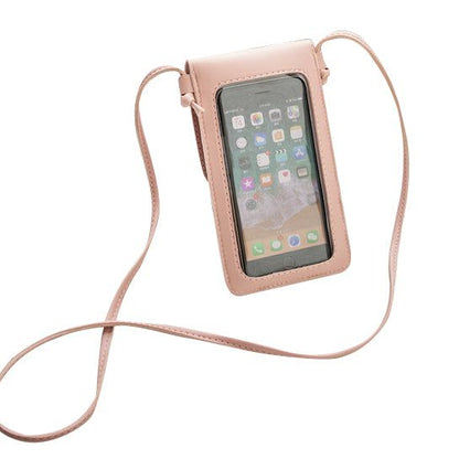 Multi Mini Transparent Phone And Credit Card Holder Cross Body Bag