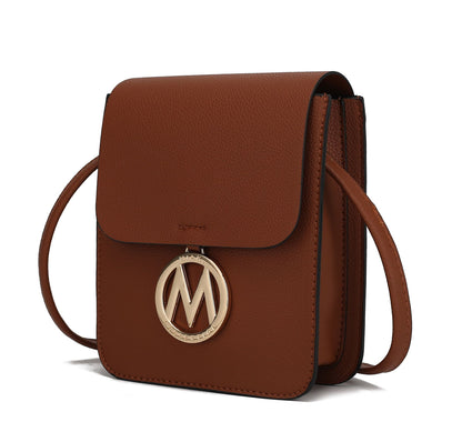 MKF Collection Skylar Messenger Handabag Vegan Leather Womens by Mia K,  colors to choose from