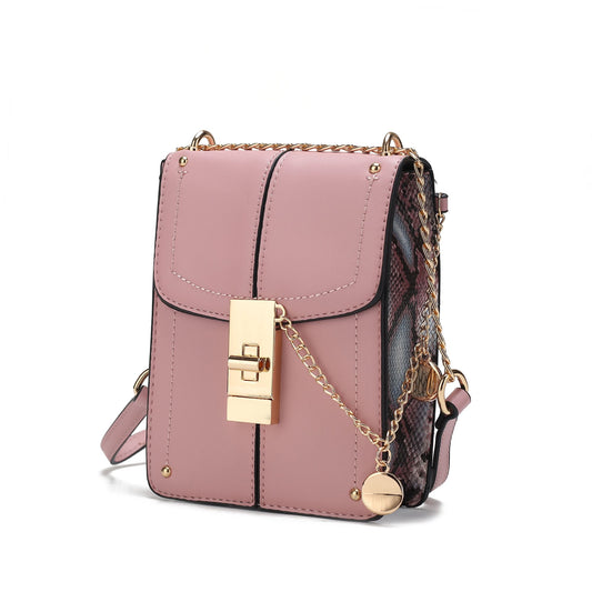 MKF Collection Iona Crossbody Handbag by Mia K,  mauve