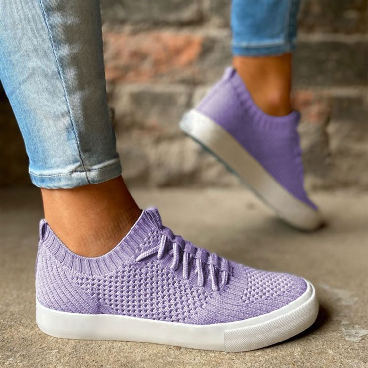 Woven Lace Up Sneakers, 5 colors to choose from