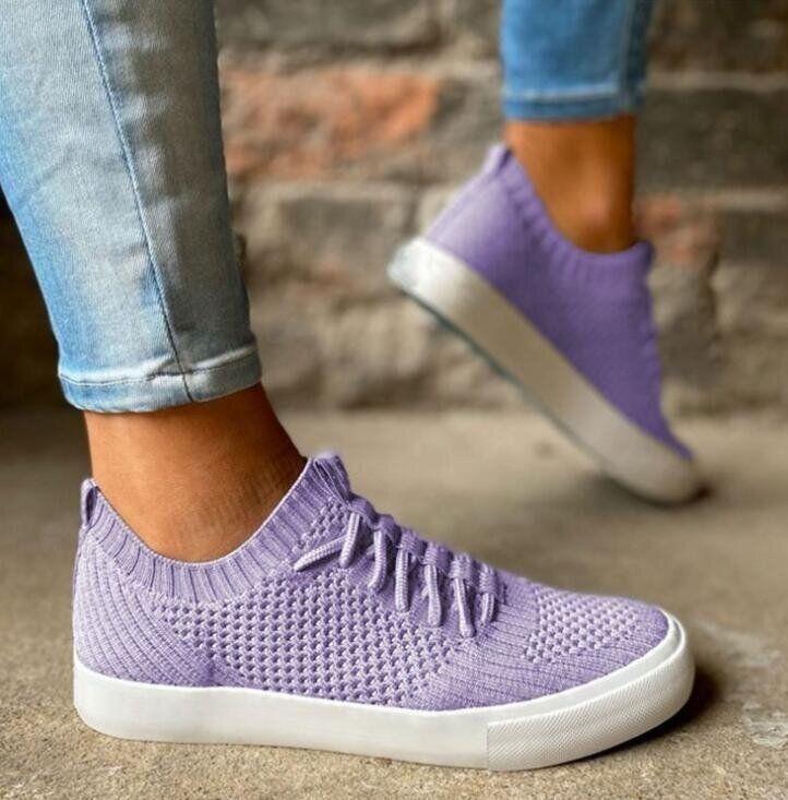 Woven Lace Up Sneakers