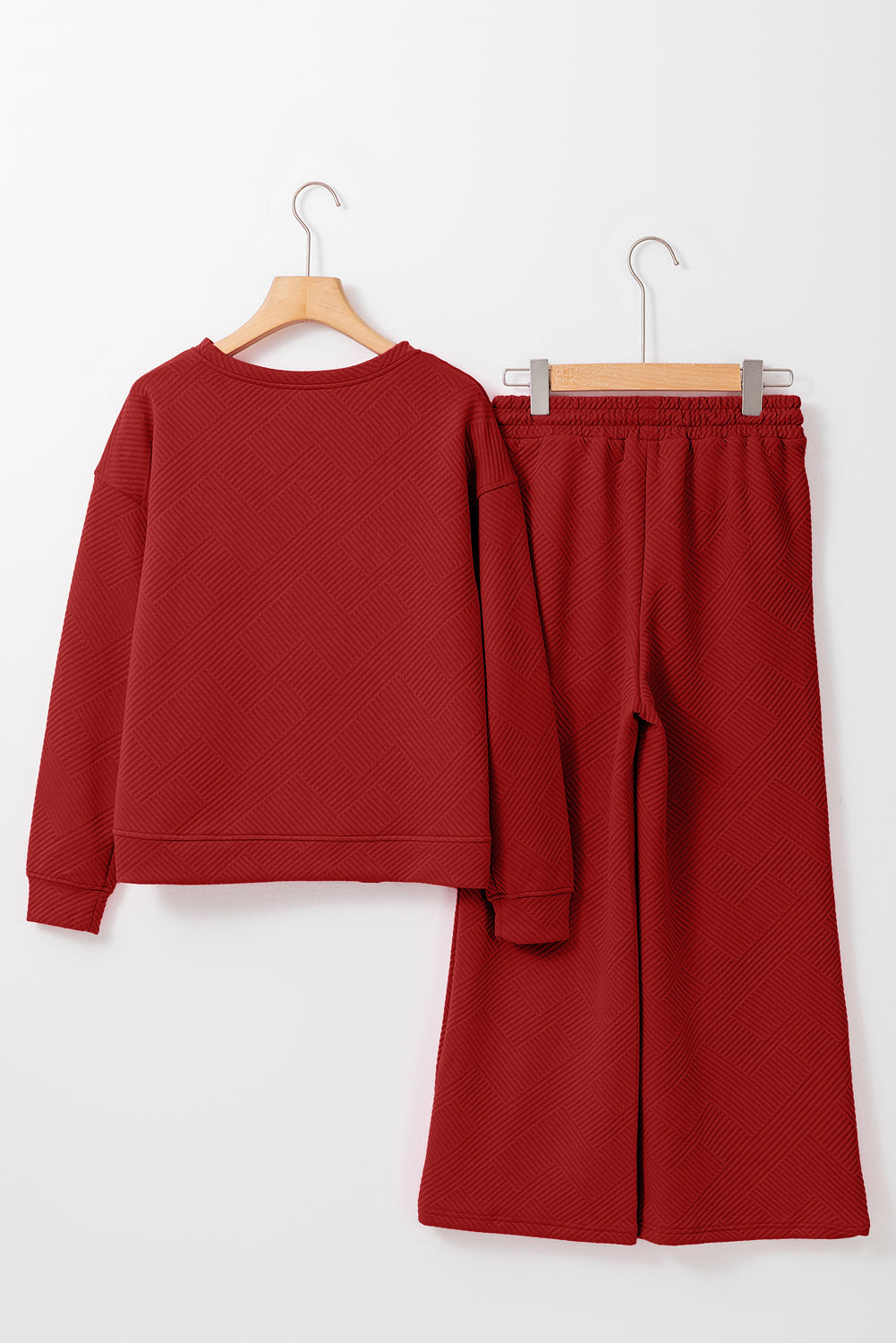 Textured Loose Slouchy Long Sleeve Top and Pants Set, 8 colors to choose from, sizes S-2XL